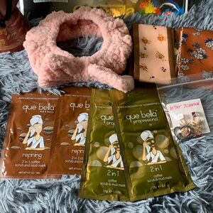 Women’s Accessories Package: Earrings, Headband, Facial Masks & Bag Scarves